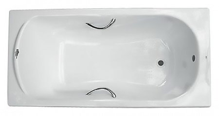 Чугунная ванна Roca Haiti 2330G000R 160x80 см с отверстиями под ручки