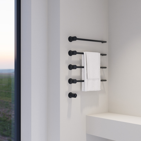 Полотенцесушитель электрический ABBER Charme AH4004MB черный матовый