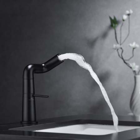 Смеситель для раковины Haiba HB10813-7, черный