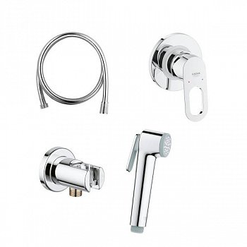 Гигиенический душ со смесителем Grohe BauLoop 124895 хром