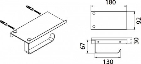 Держатель туалетной бумаги Fixsen Hotel FX-31011 Хром