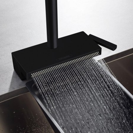 Смеситель для кухни Hansgrohe Aquno Select M81 73831670 черный матовый