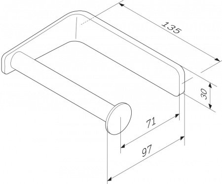 Держатель для туалетной бумаги AM PM Inspire 2.0 A50A34100 Хром