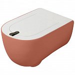 Унитаз подвесной ArtCeram The One THV001 14;00 розовый, без сиденья