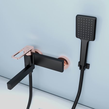 Смеситель для ванны с душем IDDIS Slide SLIBG00i02 черный матовый