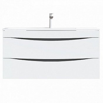 Тумба с раковиной Iddis Cloud 100 подвесная Белая