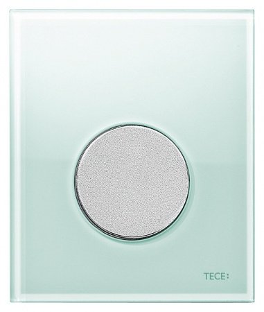 Кнопка смыва TECE Loop Urinal 9242652 хром матовый/зеленый