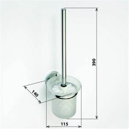 Ершик для унитаза Bemeta Alfa 102413012 Хром