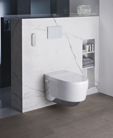 Унитаз биде Geberit AquaClean Mera Comfort 146.214.21.1 Белый альпин/Хром