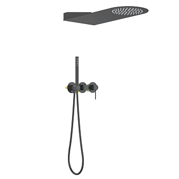 Встраиваемая душевая система со смесителем Timo Saona SX-2340/03SM черный матовый