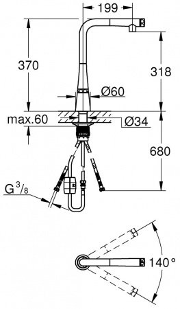 Смеситель для кухни Grohe Zedra 31593002 хром