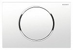 Кнопка смыва Geberit Sigma 10 115.758.KJ.5 белый/хром глянцевый Кнопка смыва Geberit Sigma 10 115.758.KJ.5 белый/хром глянцевый