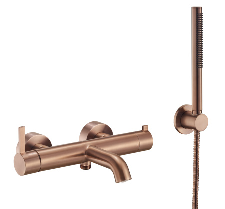 Смеситель для ванны с душевым гарнитуром Benesque Lumiere 11010906 бронза брашированная