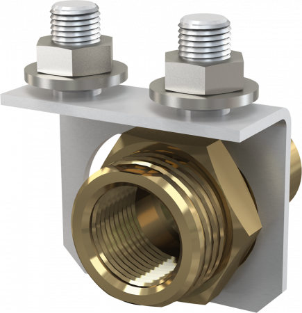 Консоль для подключения воды Alcaplast P103 хром