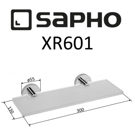 Полка Sapho X-ROUND XR601 хром