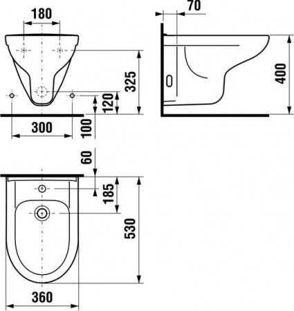 Биде подвесное Jika Deep by Jika 3061.1