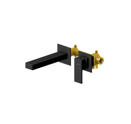 Смеситель для раковины Aquatek Либра AQ1613MB черный матовый