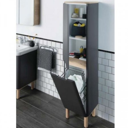 Шкаф-пенал Vitra Sento 40 подвесной L Белый матовый