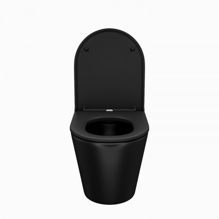 Унитаз подвесной IDDIS Calipso CALR3BMi25 черный матовый, с сиденьем микролифт