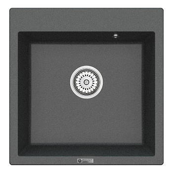 Мойка кухонная Point Арбель 51 PN3001GR, графит