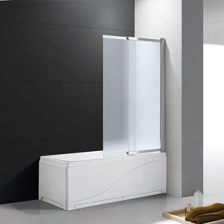 Шторка на ванну Cezares Slider VF-11 100 профиль Хром стекло прозрачное