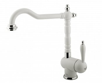 Смеситель для кухни Timo Morea 2406F white-matt белый матовый