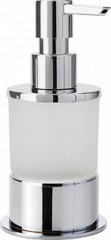 Дозатор для жидкого мыла Bemeta Omega 138109161 Хром/Прозрачный