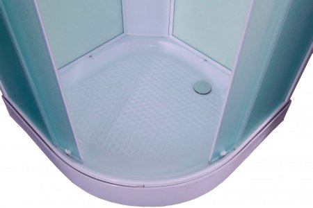 Душевая кабина Timo Eco TE-0701 P 100x100x215 профиль белый, стекло рифленое