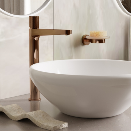 Смеситель для раковины WasserKraft Paar 8803H розовое золото