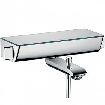 Смеситель для ванны Hansgrohe Ecostat Select 13141400 с термостатом Хром Белый