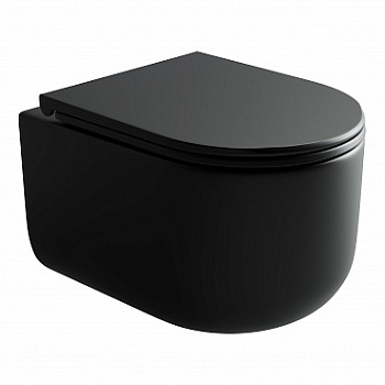 Унитаз подвесной безободковый Ceramica Nova Ulma CN4006MB черный матовый