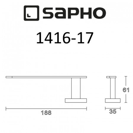 Держатель туалетной бумаги Sapho APOLLO 1416-17 хром