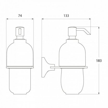 Дозатор IDDIS Leaf LEASBC0I46 хром