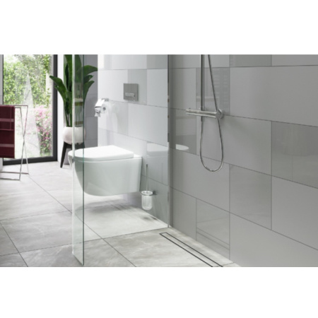 Душевой лоток EXCELLENT Stilio 80 см. под облицовку плиткой (хром)