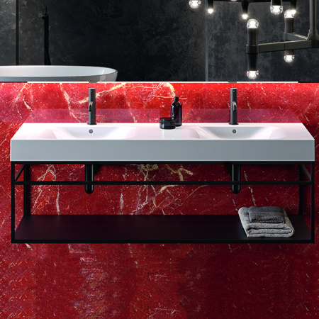 Раковина подвесная 140см Kerasan Cento 353601*1 белый