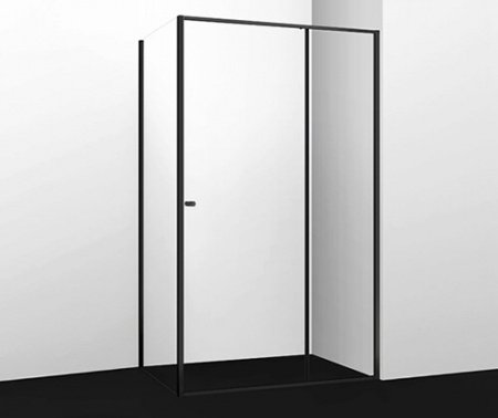 Душевой угол WasserKraft Dill 61S10 120x100x200, профиль черный, стекло прозрачное