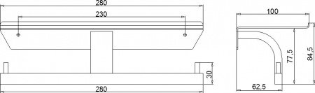 Держатель туалетной бумаги Rush Edge ED77142B двойной Хром