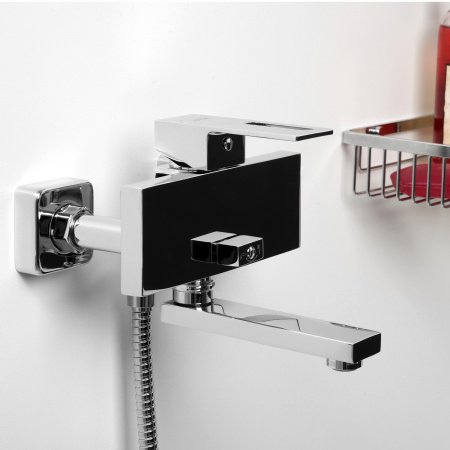 Смеситель для ванны с душем WasserKraft Alme 1501 хром