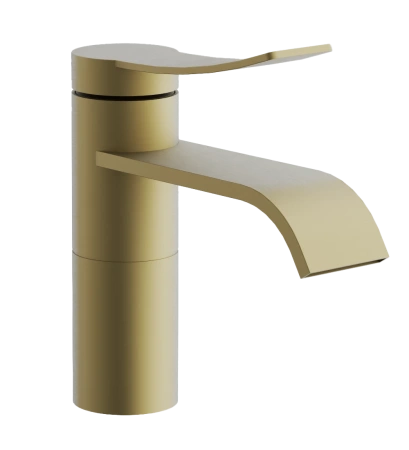 Смеситель для раковины BELZ B10812-5, золото матовое