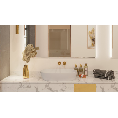 Умывальник WHITECROSS Opal 56x38 (белый мат) иск. камень