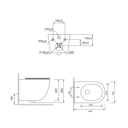 Унитаз подвесной безободковый Vincea Globo VT1-14ST белый, с сиденьем микролифт