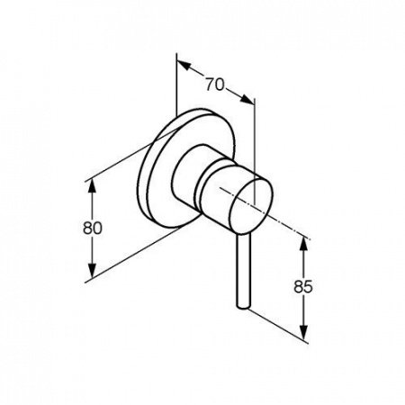 Смеситель для душа Kludi Bozz 389253976 черный матовый