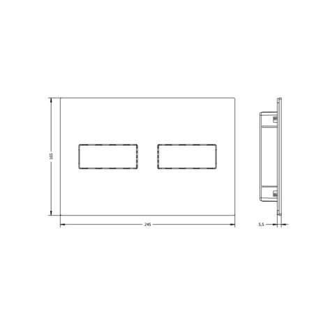 Кнопка смыва ArtCeram INOX-710 710.000.BG золото матовое