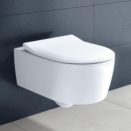 Унитаз подвесной Villeroy & Boch Avento 5656RS01 сиденье микролифт тонкое