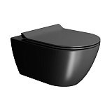Унитаз подвесной безободковый GSI Pura 881526 черный матовый
