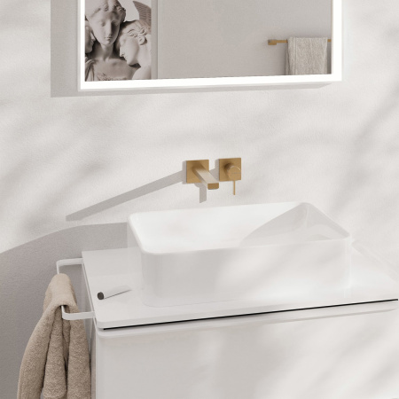Смеситель для раковины Hansgrohe Tecturis E 73051140 бронза шлифованная