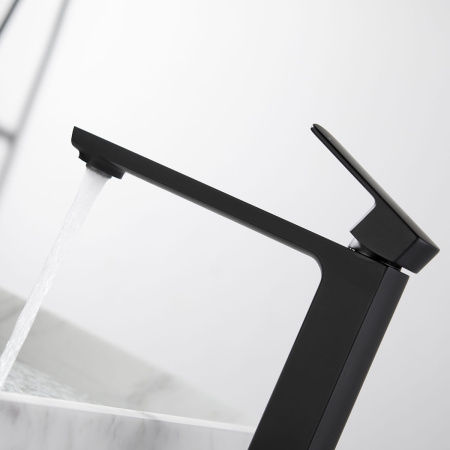 Смеситель для раковины Vincea Next VBF-1N2MB черный матовый