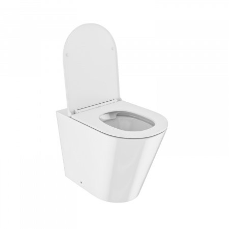 Унитаз приставной DDIS Calipso Rimless CALRDSEi26 белый матовый, с сиденьем микролифт