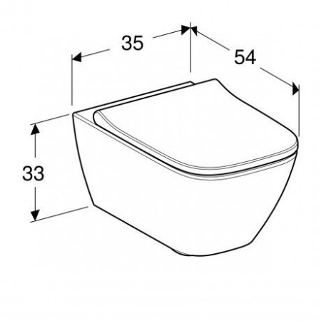 Унитаз подвесной Geberit Smyle 500.683.00.2 с сиденьем микролифт