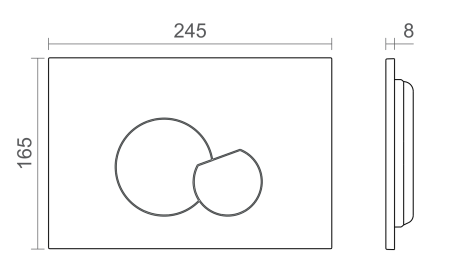 Клавиша CTESI Thea PVD (графит)